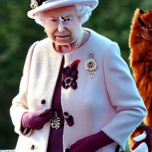 Prompt: Queen Elizabeth's fursona