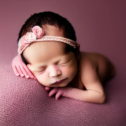 Image similar to beautiful photography of newborn hindi, pastel colors, hyper realistic, 8 0 mm, studio lighting