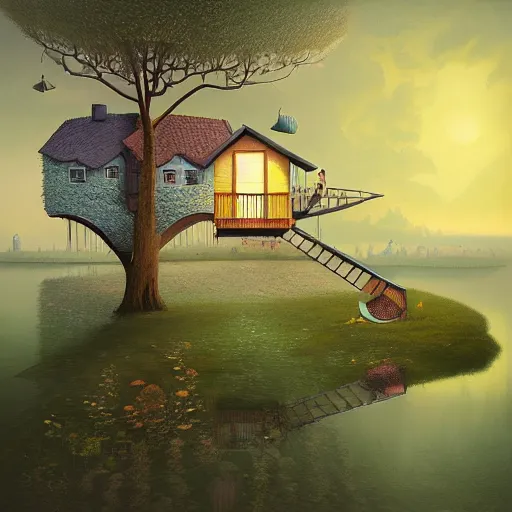 Image similar to recursive, day to night, gediminas pranckevicius