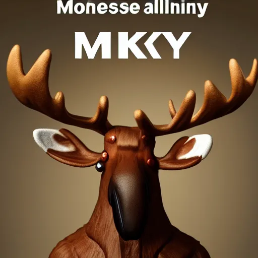 Image similar to really cool moose that owns a bakery that is a money laundering scheme, trending on artstation 8 k