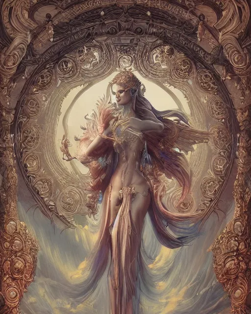 Image similar to a beautiful detailed ornate, ornamentation, elegant, beautifully soft lit, by wayne barlowe, peter mohrbacher, kelly mckernan, m