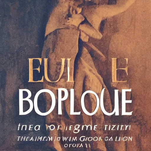 Image similar to epilogue of a book