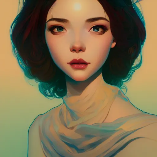 Prompt: gazing into the gorgeous face of infinity, there is never enough time, ambient lighting, 4 k, lois van baarle, ilya kuvshinov, rossdraws, alphonse mucha, jung gi kim, artstation