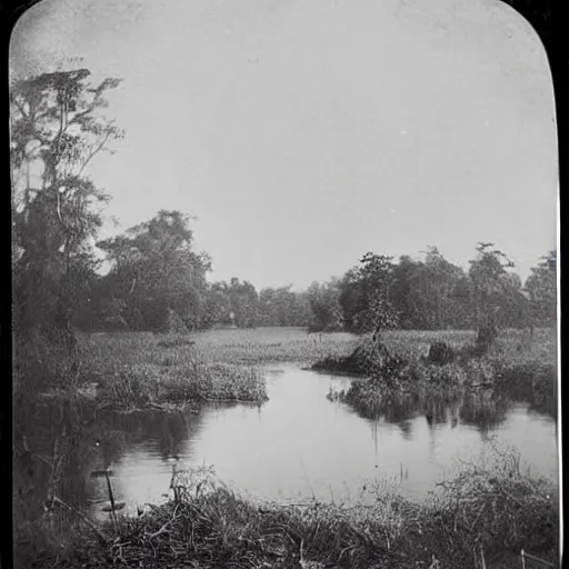 Image similar to Victorian Photograph of a swamp