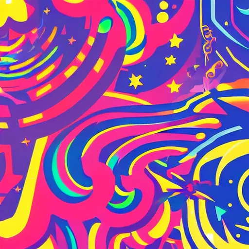 Corporate Hippie aesthetic, psychedelic graphic | Stable Diffusion