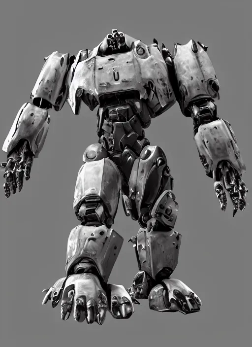Image similar to “ character concept, strogg, face of a man, body of an armored robot, quake 3, doom, wolfenstein, shiny, metal, unreal engine 5, mecha suit, anime, paul richards, jon lane ”