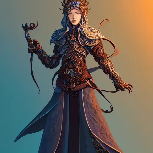 full body portrait of androgynous human mage, d & d, | Stable Diffusion ...