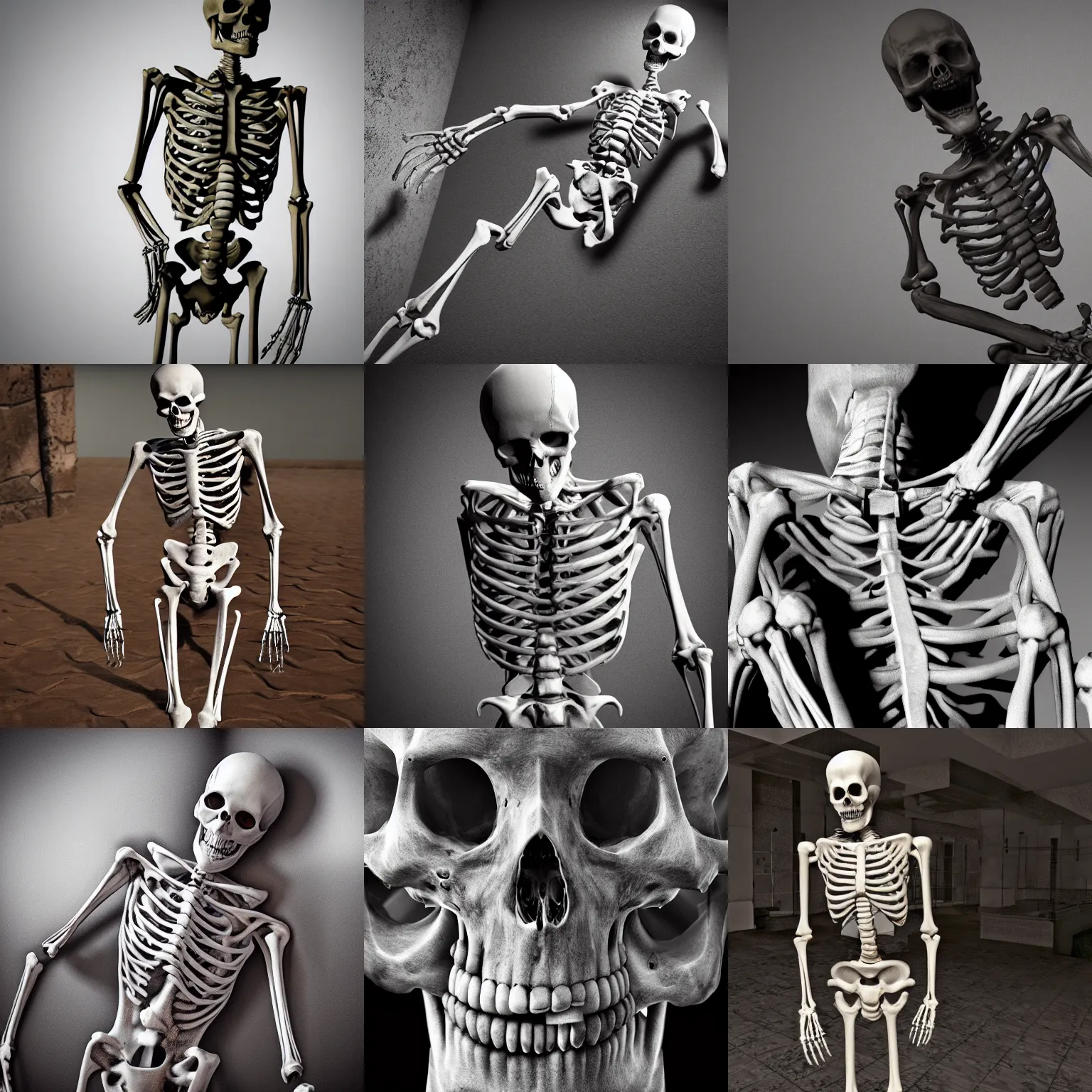 Prompt: photography of skeleton coming out from the human body, breaking apart, highly detailed, torment, hyperrealistic, unreal engine 5