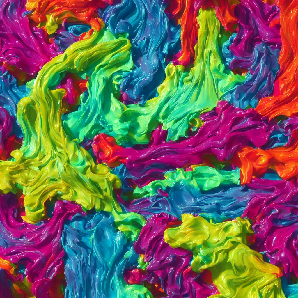 Image similar to painful pleasures by lynda benglis, octane render, colorful, 4 k, 8 k