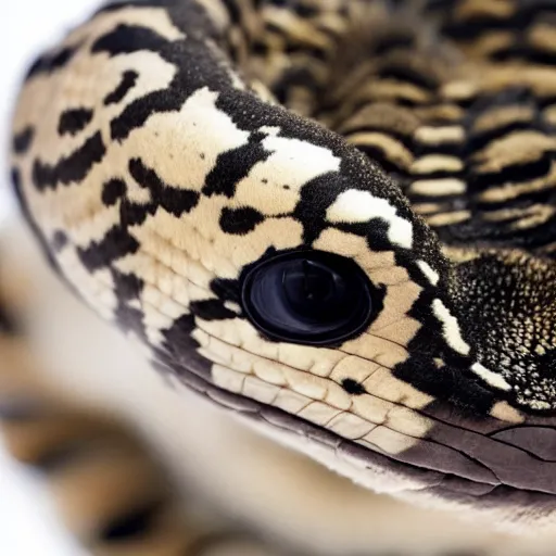 Image similar to photo of a fluffy ball python with fur