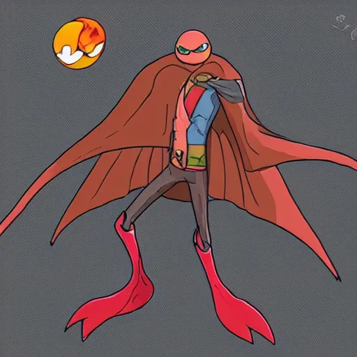Image similar to concept art character with a vampire squid head and cape that is tall and thin character sheets that focuses on an ocean setting with help from lead artist Andy Suriano for a new episode of rise of the teenage mutant ninja turtles on nickelodeon that is trending on art station comic book dots with chromatic aberration