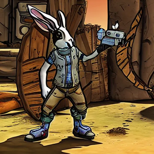 Image similar to a rabbit in the game borderlands