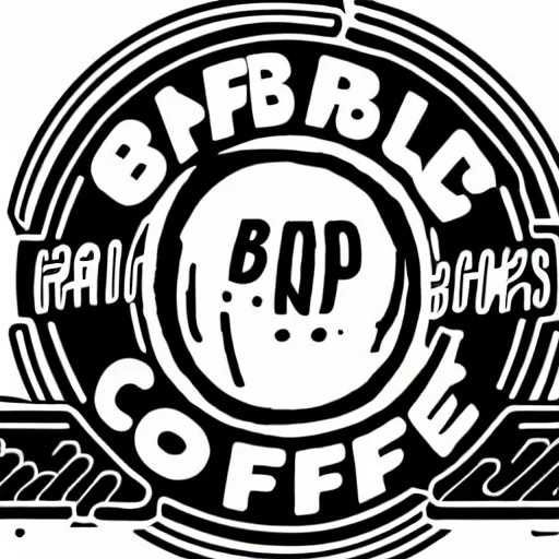 Prompt: pinball coffee logo