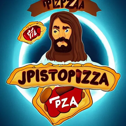 Prompt: jesus is a pizza super hero, epic, cinematic, digital art, trending on artstation