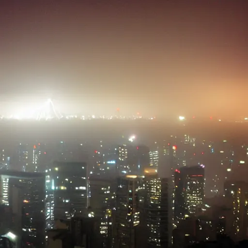 Prompt: Foggy in Tokyo