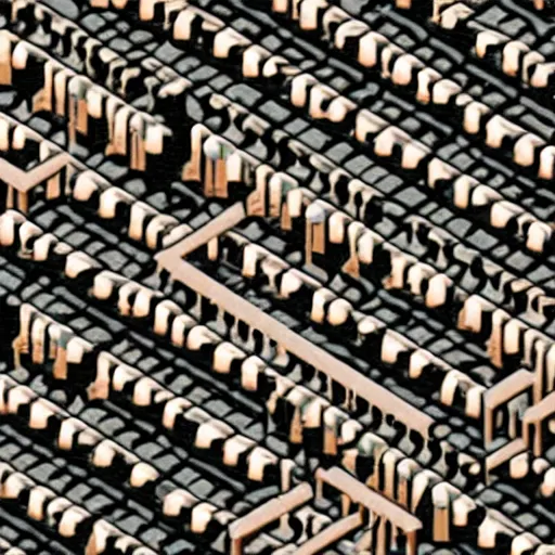 Prompt: ultrarealistic photo of an infinite number of monkeys sitting at desks typing on an infinite number of typewriters. Their desks are in even rows going off to infinity. isometric view. unreal engine.