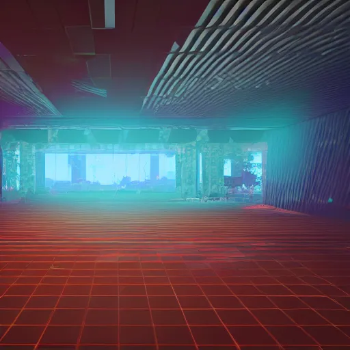 Image similar to Nonagon Infinity, Unreal engine 5, raytracing, motion blur