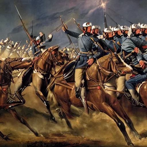 Prompt: The charge of the light brigade