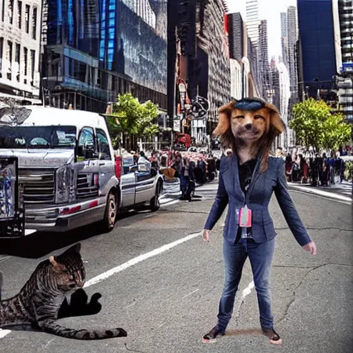 Prompt: los gatos gobiernan el mundo y estan reunidos en nueva york photo realista