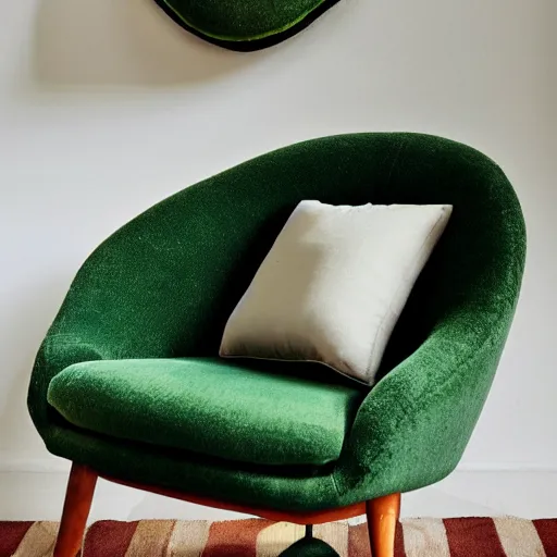 Image similar to avocado armchair, an armchair in the shape of an avocado