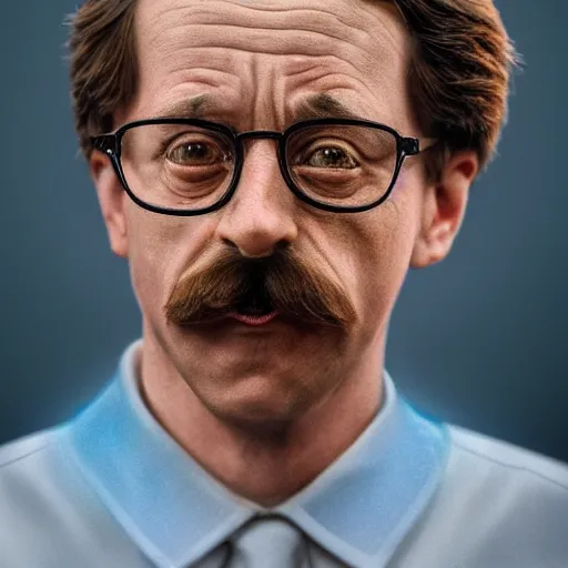 Prompt: stunning award winning hyperrealistic hdr 8 k highly detailed portrait photo of ned flanders as a real human