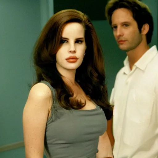 Image similar to lana del rey in the tv show the x files ( 1 9 9 9 )