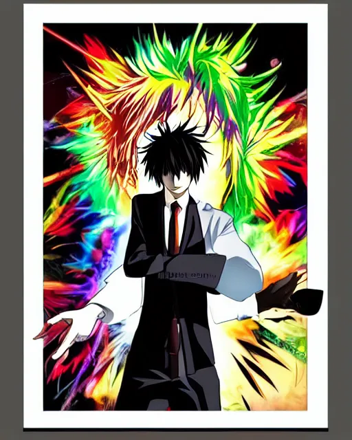 Wallpaper : illustration, anime, cartoon, Death Note, Yagami Light