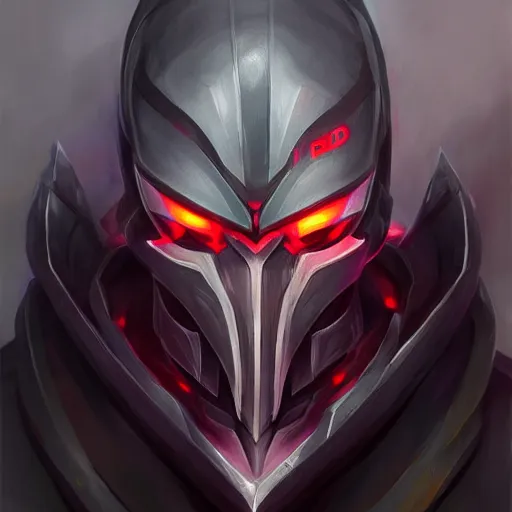 Image similar to void zed, league of legends, trending on artstation, portrait