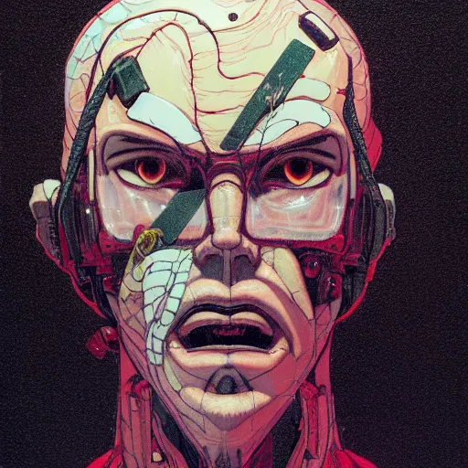 Prompt: prompt : chainsaw man portrait soft light painted by james jean and katsuhiro otomo and erik jones, inspired by akira anime, smooth face feature, intricate oil painting, high detail illustration, sharp high detail, manga and anime 1 9 9 9