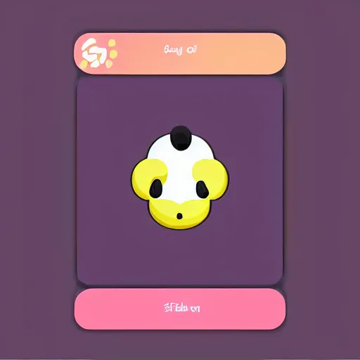 Image similar to a cute logo of a prompt randomizer app, trendy, symmetrical, vector art