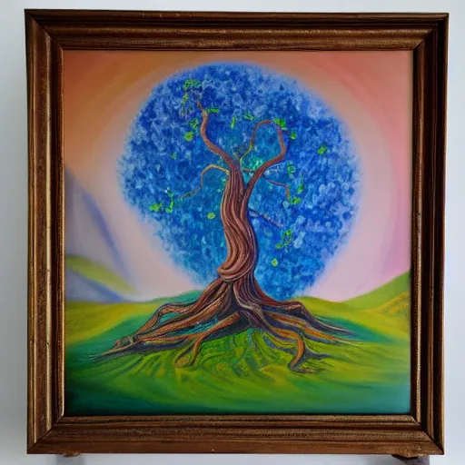 Prompt: Yggdrasil oil painting