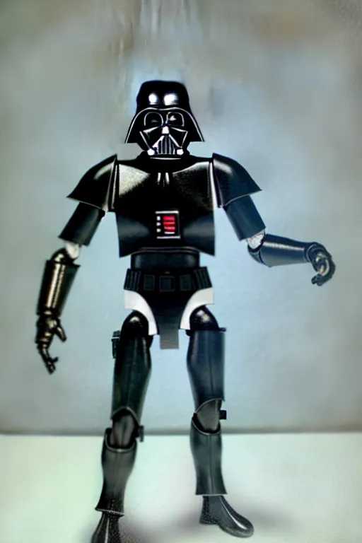 Image similar to 1 9 8 6 kenner action figure, 5 points of articulation, heroic human proportions, sci fi, high detail, t - pose, star wars, warhammer 4 0 0 0