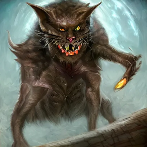 Prompt: epic fantasy demonkitty