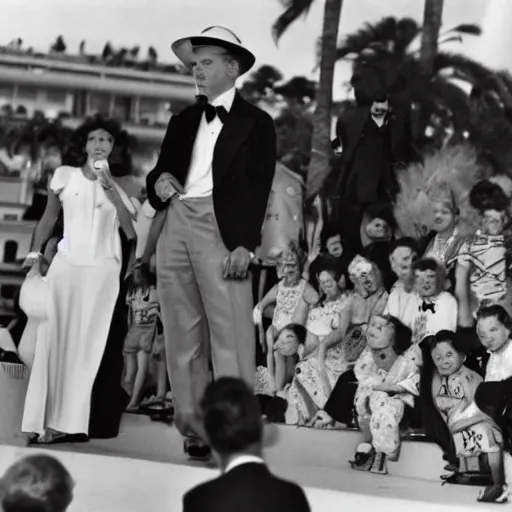 Prompt: bart simpson ancesters on the festval de cannes 1939