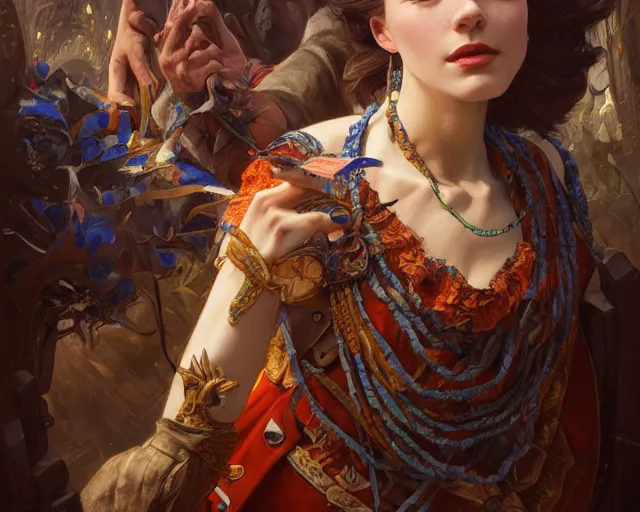 Image similar to photography of david burliuk, deep focus, d & d, fantasy, intricate, elegant, highly detailed, digital painting, artstation, concept art, matte, sharp focus, illustration, hearthstone, art by artgerm and greg rutkowski and alphonse mucha