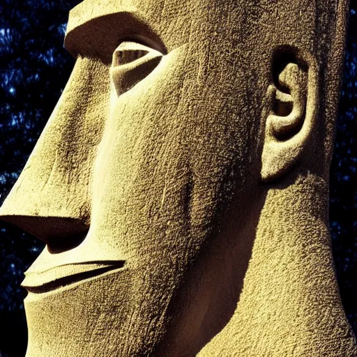 Image similar to giga Chad Easter island head