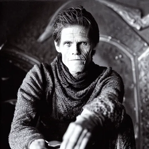 Prompt: polaroid shot of william dafoe in game of thrones audition