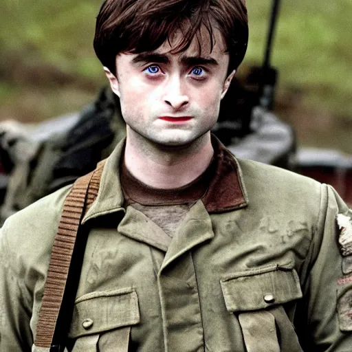 Image similar to Daniel Radcliffe starring in Saving Private Ryan