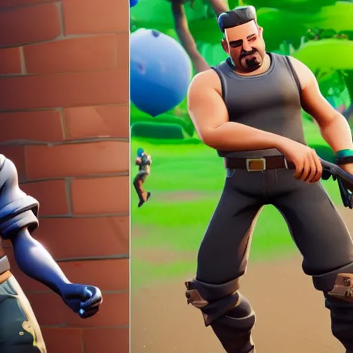 Prompt: Ferenc Gyurcsany in Fortnite