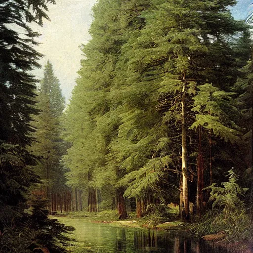 Prompt: ivan shishkin painting