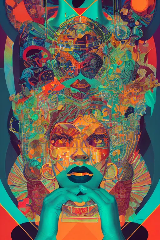 Image similar to portrait of godel's completeness theorem, by tristan eaton, victo ngai, peter mohrbacher, artgerm,