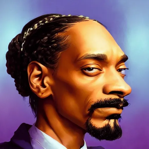 Prompt: portrait Snoop Dogg focus cute eye enchanted official fanart behance hd artstation by Jesper Ejsing, by RHADS, Makoto Shinkai and Lois van baarle, ilya kuvshinov, rossdraws portrait, highly detailed, digital painting, concept art, sharp focus, cinematic lighting, art by artgerm and greg rutkowski and alphonse mucha radiant light, peter mohrbacher, ferdinand knab, artgerm, portrait happy colors, bright eyes, clear eyes, warm smile