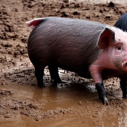 Image similar to pig play in mud