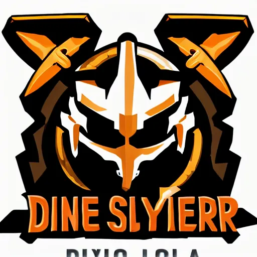 Prompt: Logo of an esport team called 'Divine Slayer', minimalist