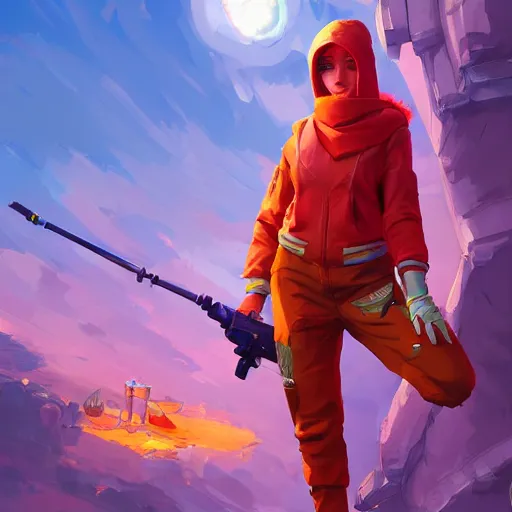 Image similar to Angel cherub balaclava orange hoodie fantasy art apex fortnite Video game icon, 2d game art gta5 cover , official fanart behance hd artstation by Jesper Ejsing, by RHADS, Makoto Shinkai and Lois van baarle, ilya kuvshinov, rossdraws