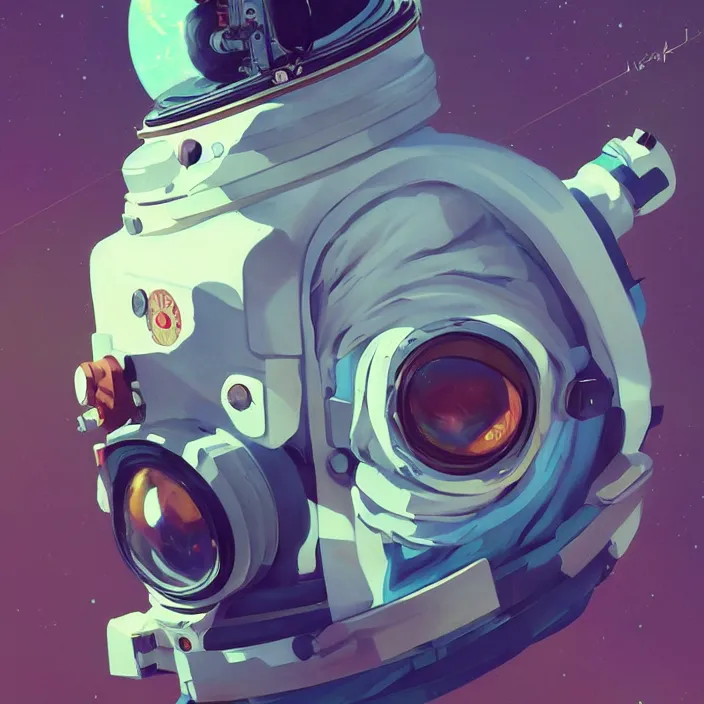 Image similar to a beautiful painting of a astronaut by sergey kolesov and sachin teng and pascal blanche. in style of digital art. colorful comic, symmetry, hyper detailed. octane render. trending on artstation