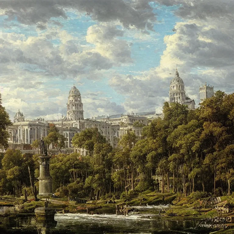 Image similar to city of dublin by ivan shishkin