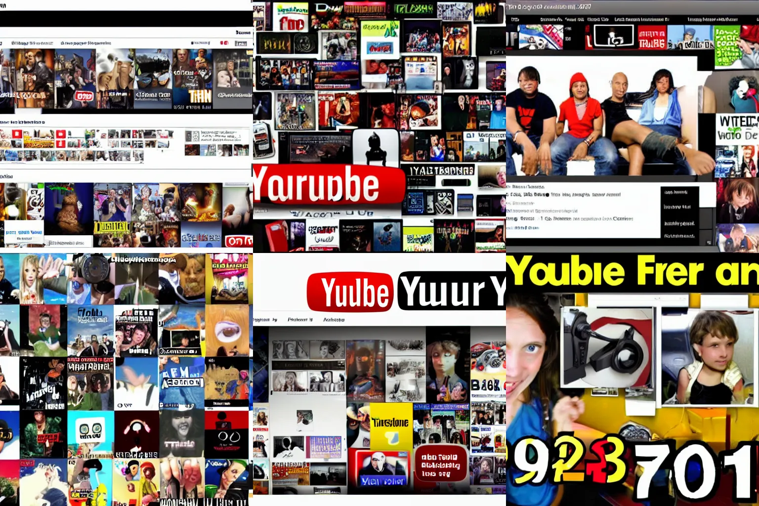 Prompt: youtube front page 2007