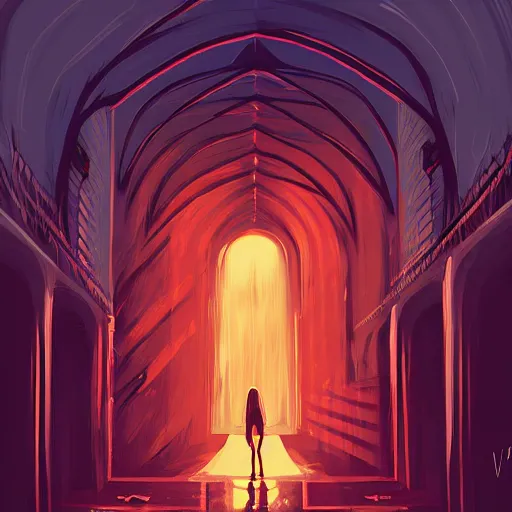 Image similar to A goddess by Aenami Alena