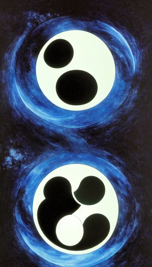 Prompt: Abstract representation of ying Yang concept, from Magic the gathering